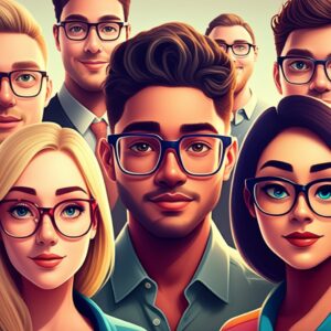 people-with-different-face-shapes-showcasing-a-variety-of-eyewear-frames