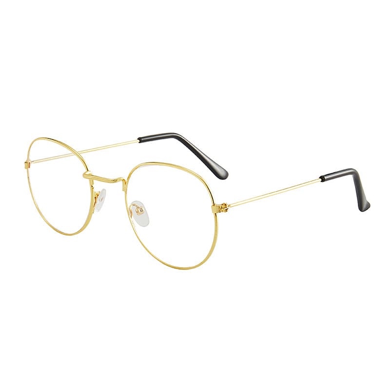 Gold round frame