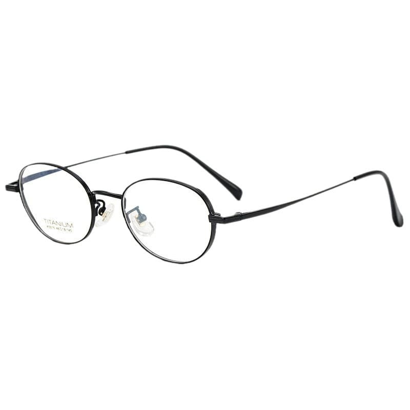 2025 Oval Black Reading Glasses Frame
