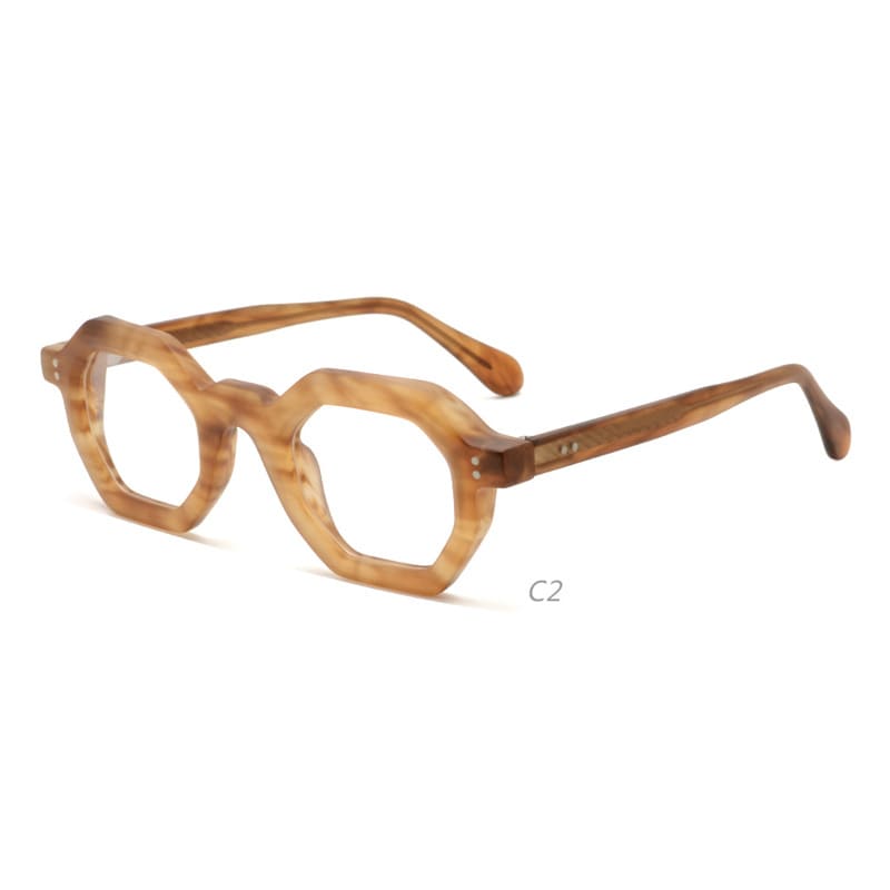 Yellow tortoiseshell acetate glasses